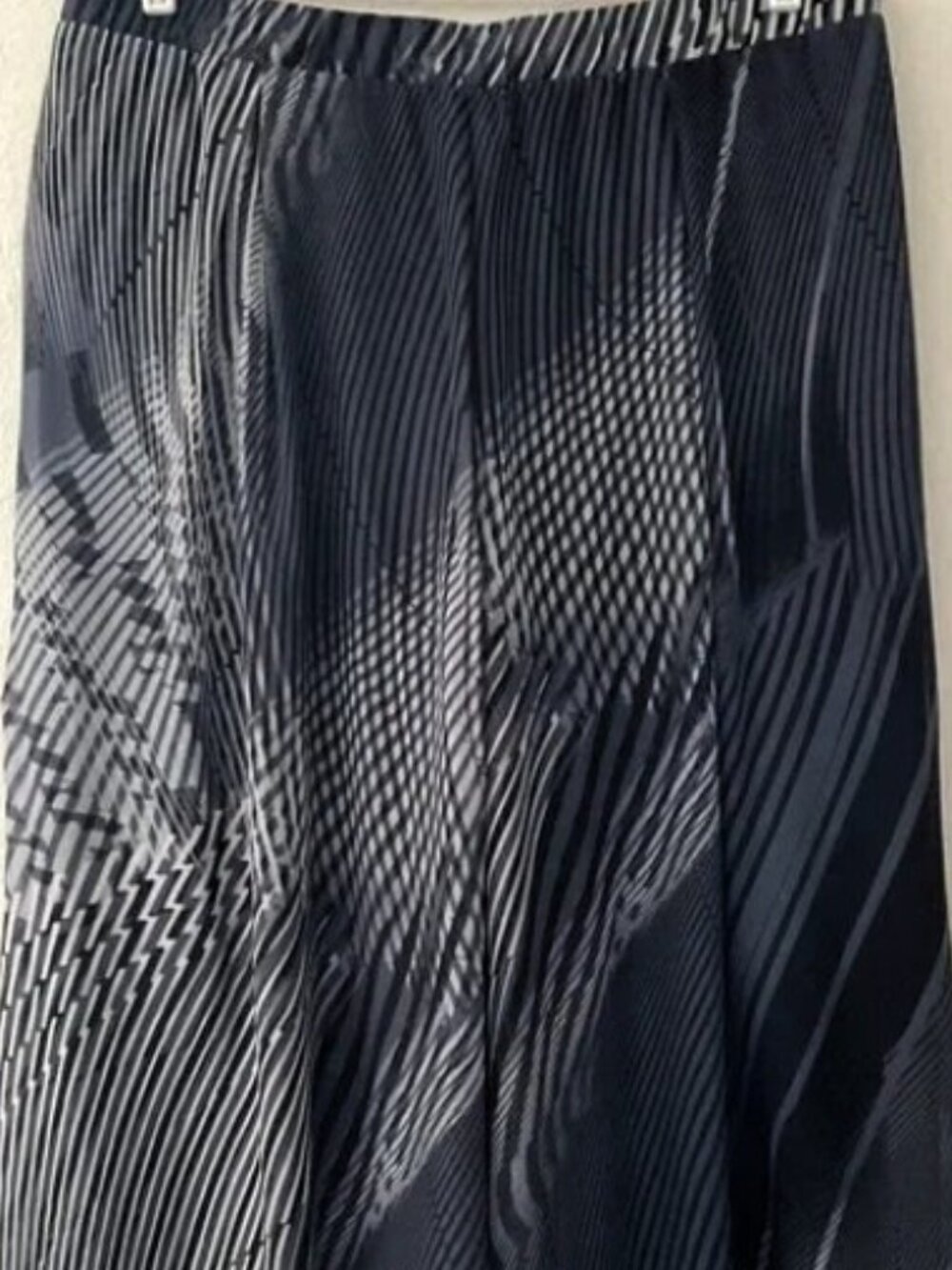 NEW DIRECTIONS PLISSÉ GEOMETRIC WIDE LEG GAUCHO PANTS SPLIT SKIRT PLUS 2X LIKE N - Picture 6 of 8
